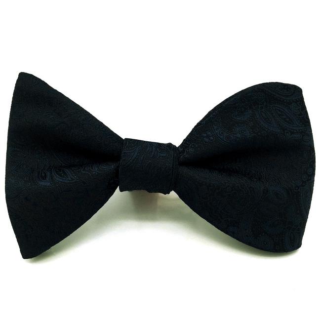 shlax & wing E14 Navy Abstract Silk Mens Bowtie Fashion Ajustable Self Bow Tie Pocket Square Set Wedding Hanky Precios de Black Friday
