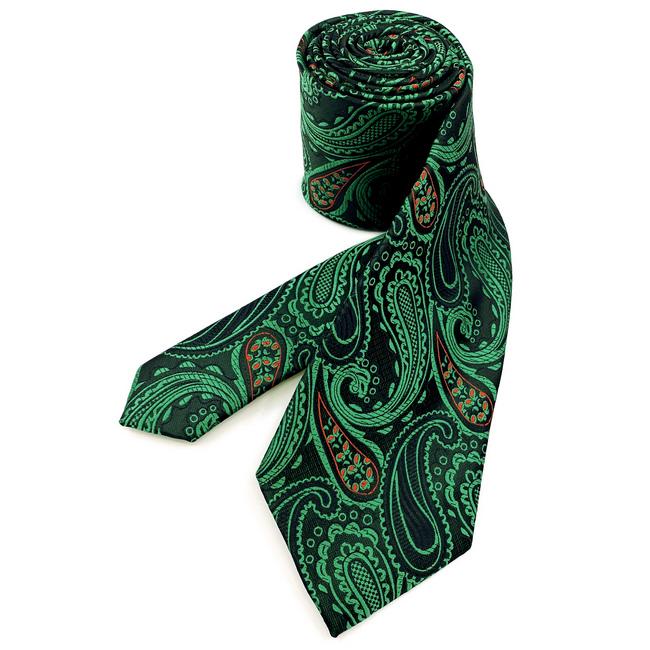 shlax & wing F30 Green Red Paisley Men Neckties Fashion Wedding Extra long size Devoluciones gratuitas