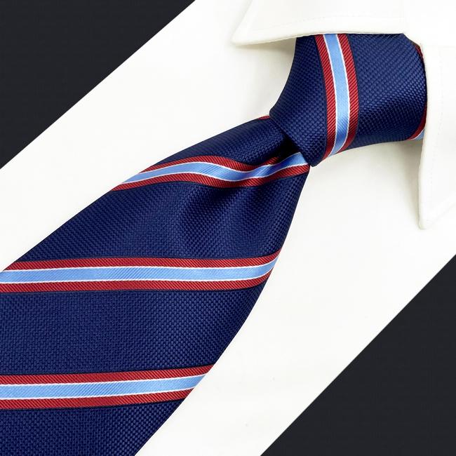 shlax & wing A49 Blue Striped Mens Neckties Pocket Square Set Fashion Gift Business Extra Long Size Ties En oferta