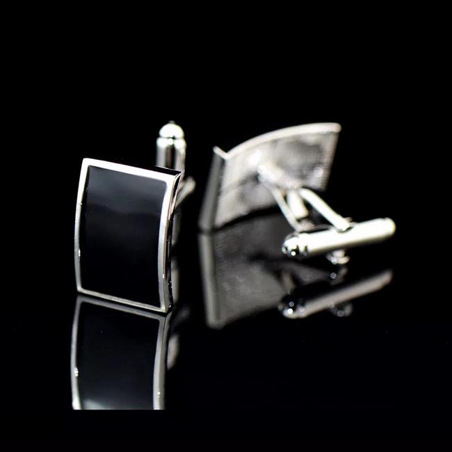 shlax & wing Silver Black Men’s Cufflinks Cuff Links for Tuxedo 70 Los más vendidos