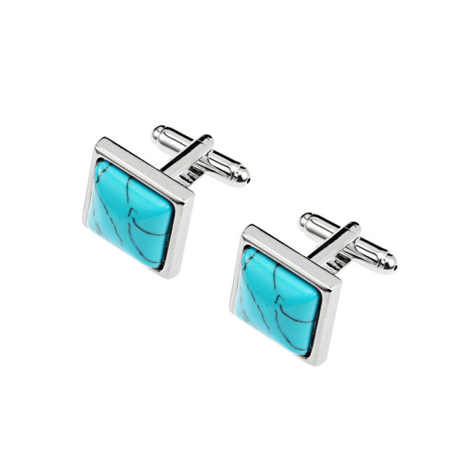 shlax & wing Turquoise Men鈥檚 Cufflinks Cuff Links for Tuxedo 82 Rebajas top