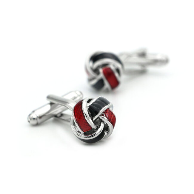 shlax & wing Pair of Mens Cufflinks Red Stainless steel Floral Elegant Style Mens Studs Elegant Style 88 Envío gratis