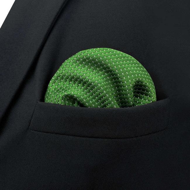 shlax & wing B50 Green Solid Mens Pocket Square Fashion Classic Wedding Handkerchief Dress Hanky ÚLTIMAS EDICIONES