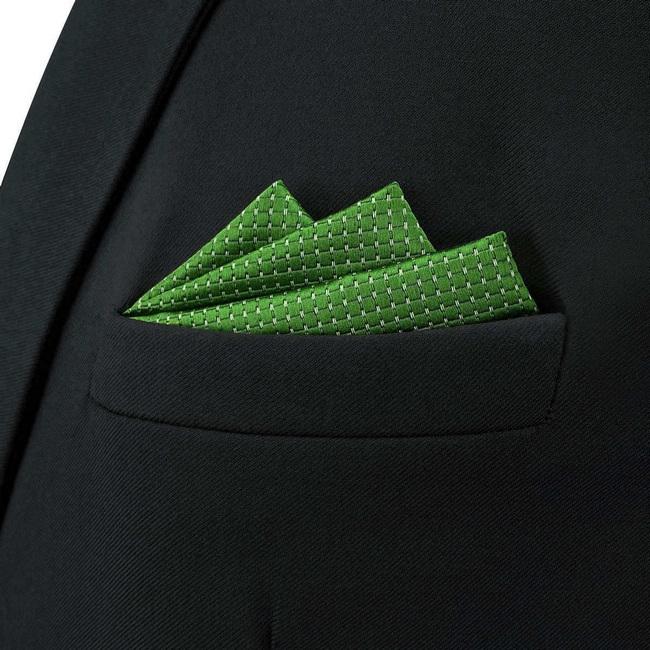 shlax & wing B50 Green Solid Mens Pocket Square Fashion Classic Wedding Handkerchief Dress Hanky ÚLTIMAS EDICIONES
