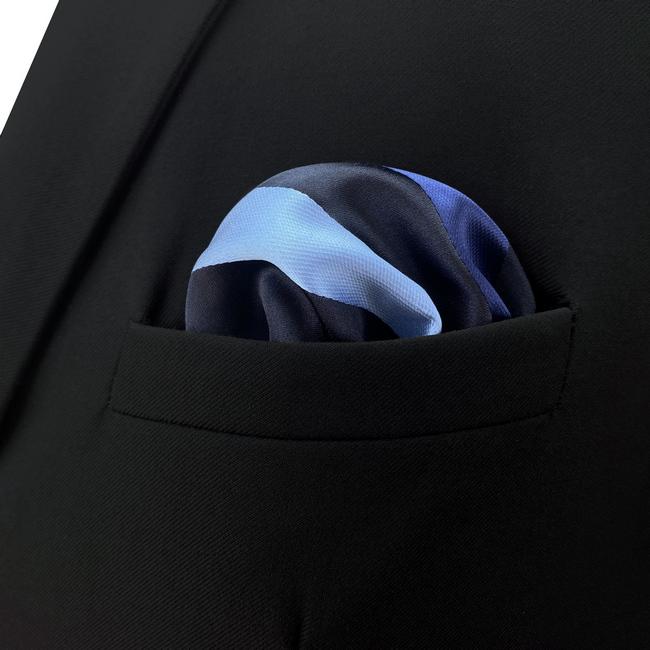 shlax & wing BH27 Multicolor Striped Silk Mens Pocket Square Fashion Classic Handkerchief Dress Hanky Últimos 2 días