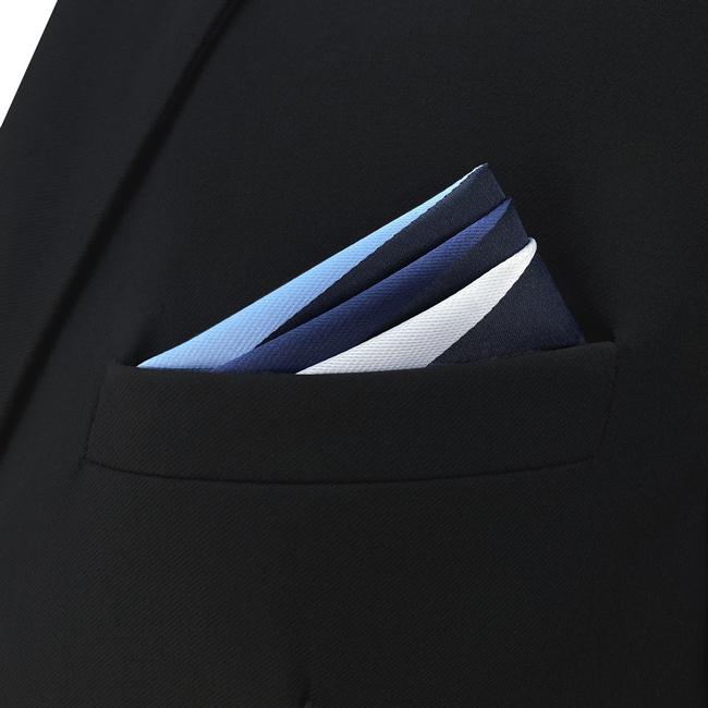 shlax & wing BH27 Multicolor Striped Silk Mens Pocket Square Fashion Classic Handkerchief Dress Hanky Últimos 2 días