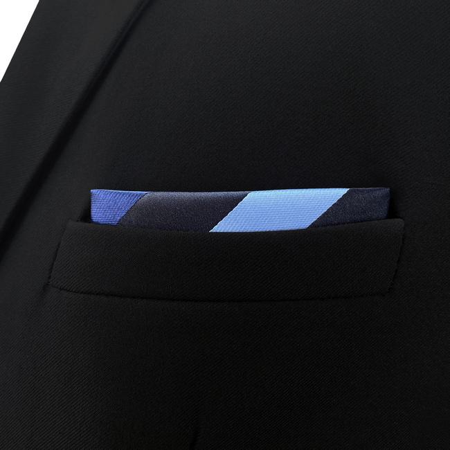 shlax & wing BH27 Multicolor Striped Silk Mens Pocket Square Fashion Classic Handkerchief Dress Hanky Últimos 2 días