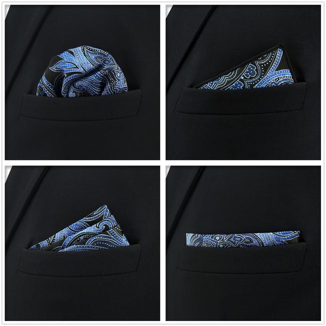 shlax & wing 5 Pieces Assorted Fashion Mens Pocket Square Classic Handkerchiefs Set 2-11 Envío internacional gratuito