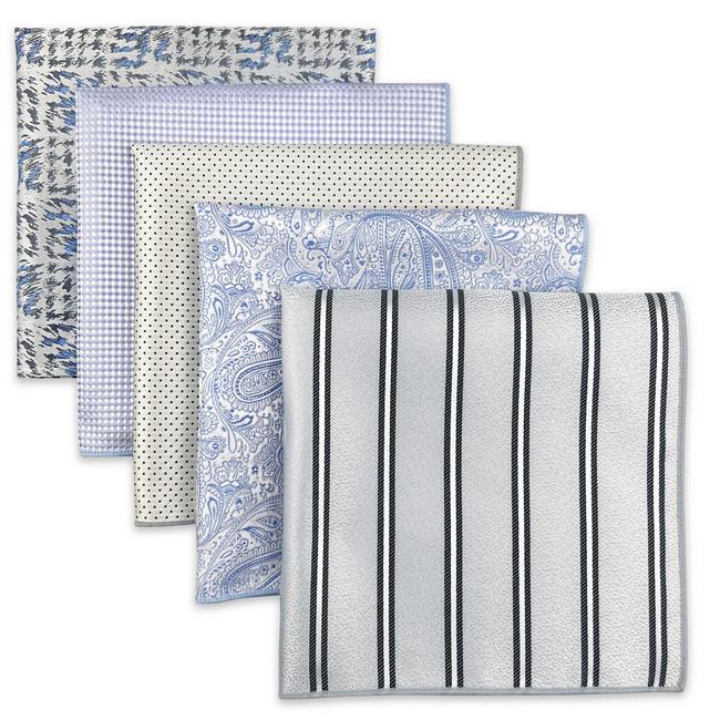 shlax & wing 5 Pieces Assorted Fashion Mens Pocket Square Classic Handkerchiefs Set 2-77 Limitado a 3 días