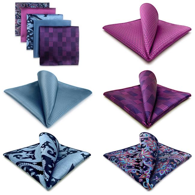 shlax & wing 5 Pieces Assorted Fashion Mens Pocket Square Classic Handkerchiefs Set 2-54 Precios de Black Friday