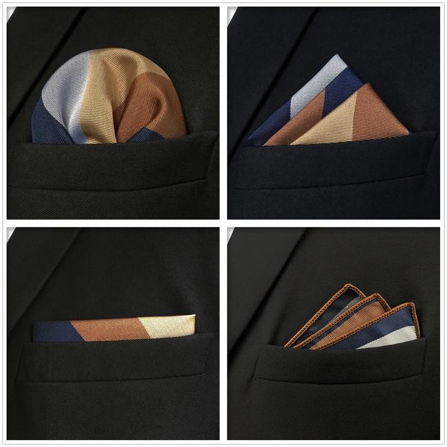 shlax & wing 5 Pieces Assorted Fashion Mens Pocket Square Classic Handkerchiefs Set 2-55 En oferta