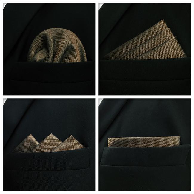 shlax & wing 5 Pieces Assorted Fashion Mens Pocket Square Classic Handkerchiefs Set 2-98 Descuentos del mes