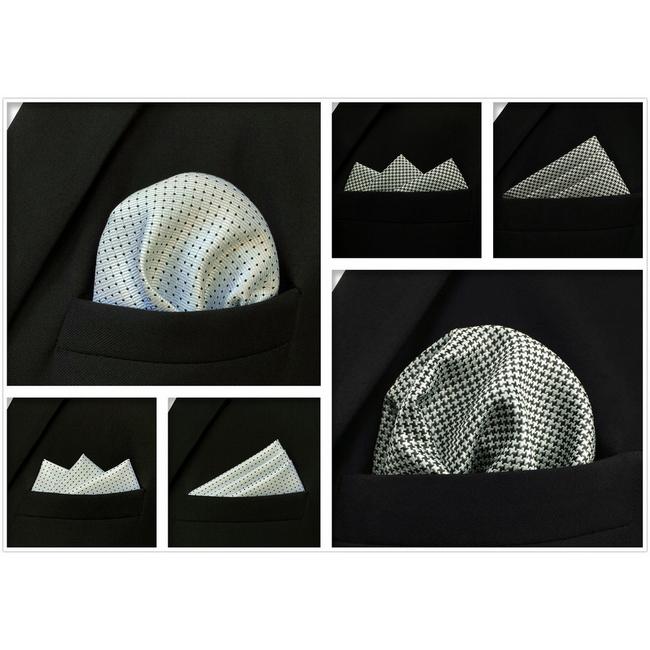 shlax & wing 5 Pieces Assorted Mens Pocket Square Fashion Gift Classic Handkerchiefs Set 2-83 Descuento por venta flash