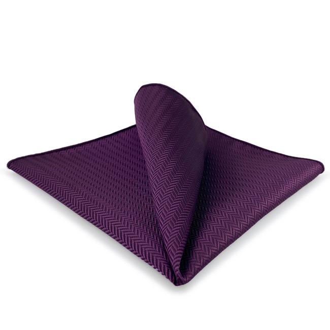 shlax & wing CH11 Purple Solid Silk Mens Pocket Square Wedding Classic Handkerchief Dress Accessory Hanky
