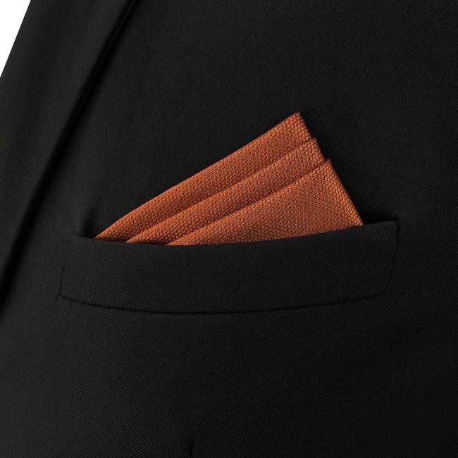 shlax & wing CH16 Solid Orange Silk Mens Pocket Square Fashion Wedding Acceossories Hanky Brand New Handkerchief Ventas relámpago