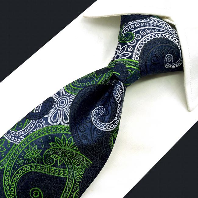 shlax & wing A58 Blue Green Paisley Mens Neckties Classic Wedding Ties Groom ÚLTIMAS EDICIONES