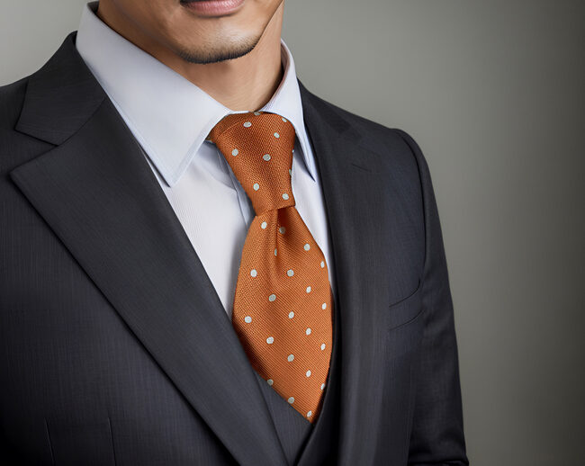 shlax & wing A64 Orange Dots Mens Neckties Hanky Set Fashion Classic Wedding Party Gift Promoción por tiempo limitado