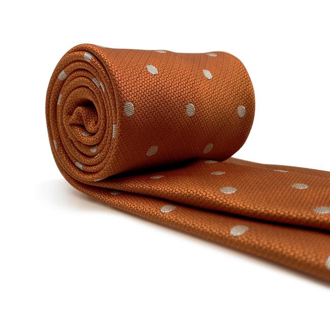 shlax & wing A64 Orange Dots Mens Neckties Hanky Set Fashion Classic Wedding Party Gift Promoción por tiempo limitado