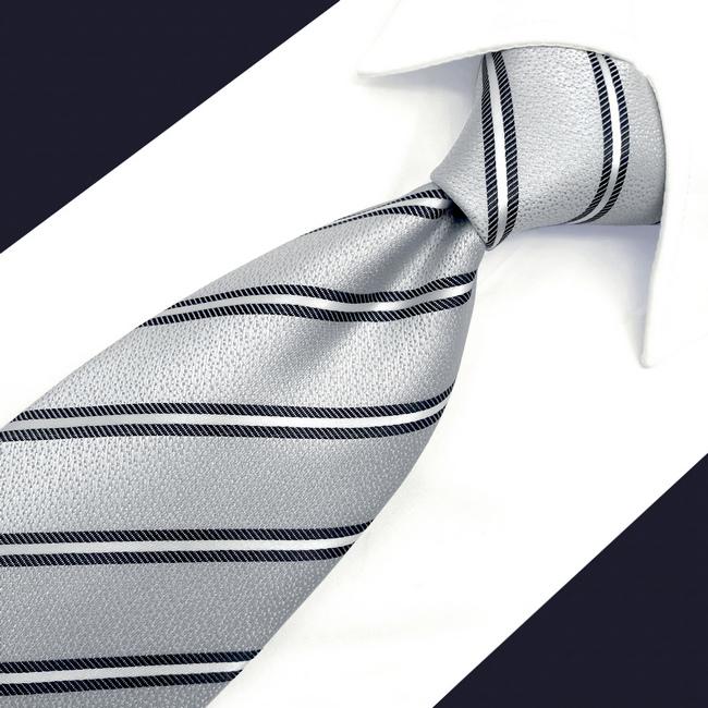 shlax & wing A65 White Striped Mens Neckties Pocket Square Set Fashion Gift Business Dress Skinny Necktie Solo hoy