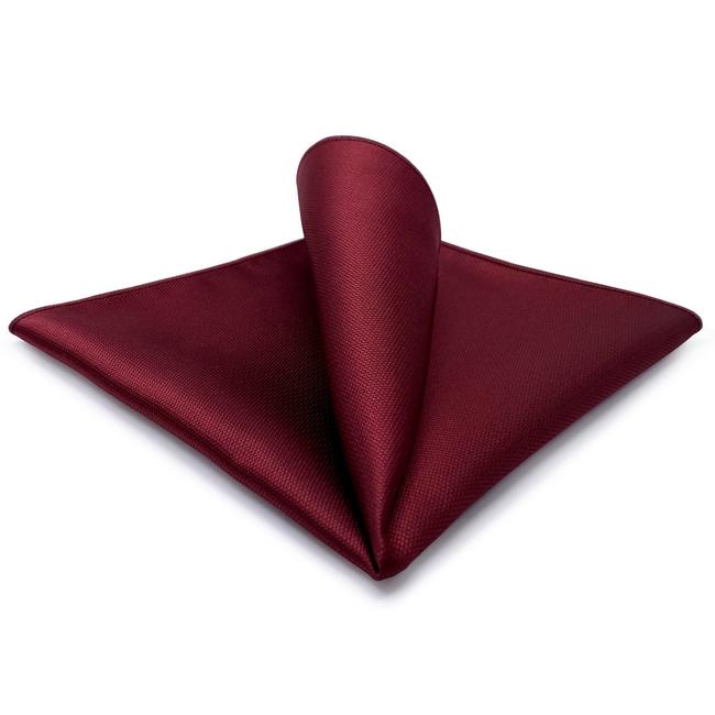 shlax & wing CH33 Classic Red Solid Mens Pocket Square Silk Brand New Handkerchief Fashion Wedding Acceossories Hanky Liquidación
