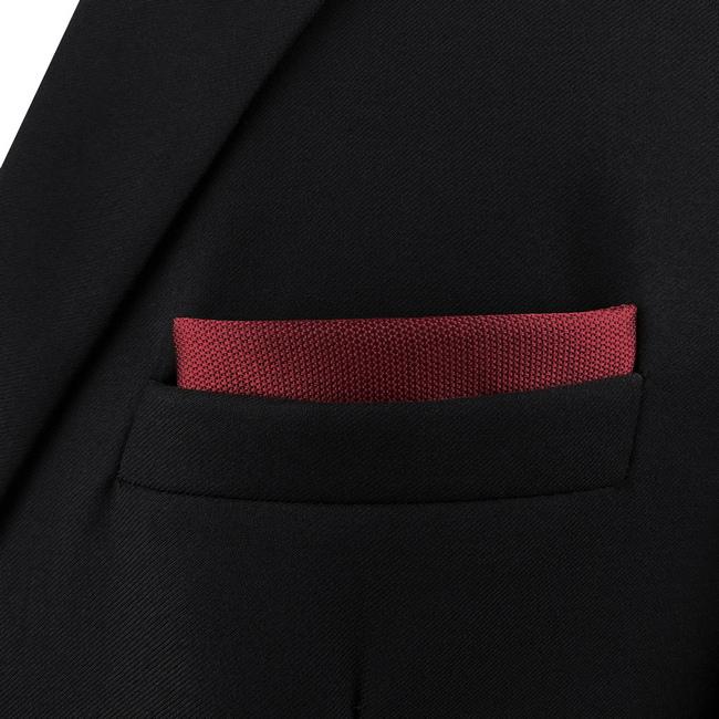 shlax & wing CH33 Classic Red Solid Mens Pocket Square Silk Brand New Handkerchief Fashion Wedding Acceossories Hanky Liquidación