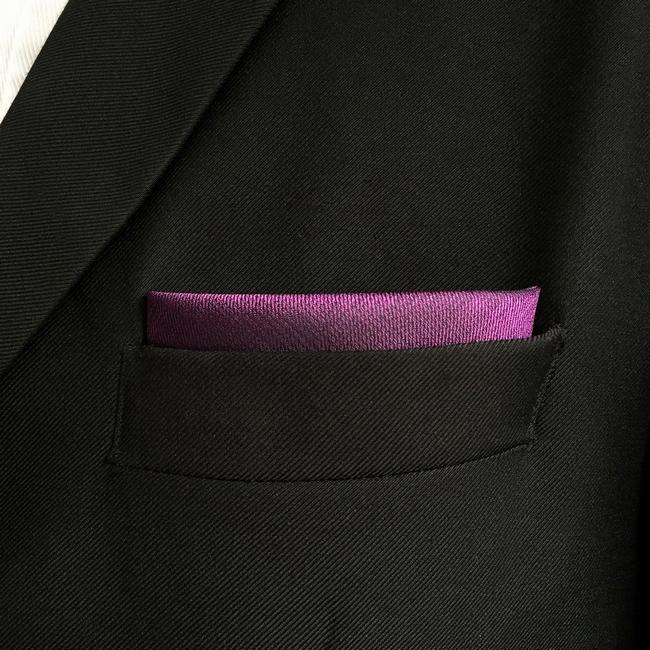 shlax & wing DH11 Purple Solid Mens Pocket Square Silk Wedding Fashion Handkerchief Novelty Groom Dress Hanky Tienda de fábrica