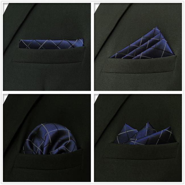 shlax & wing 5 Pieces Assorted Mens Pocket Square Fashion Gift Classic Handkerchiefs Set 2-90 Descuentos del mes