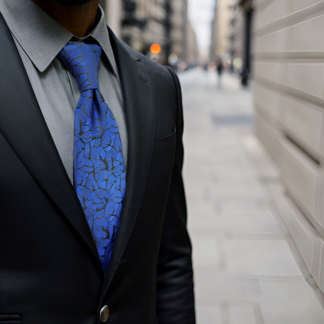 shlax & wing A75 Blue Pattern Mens Neckties Pocket Square Set Fashion Business Accessory Extra Long Size Tie Los más vendidos