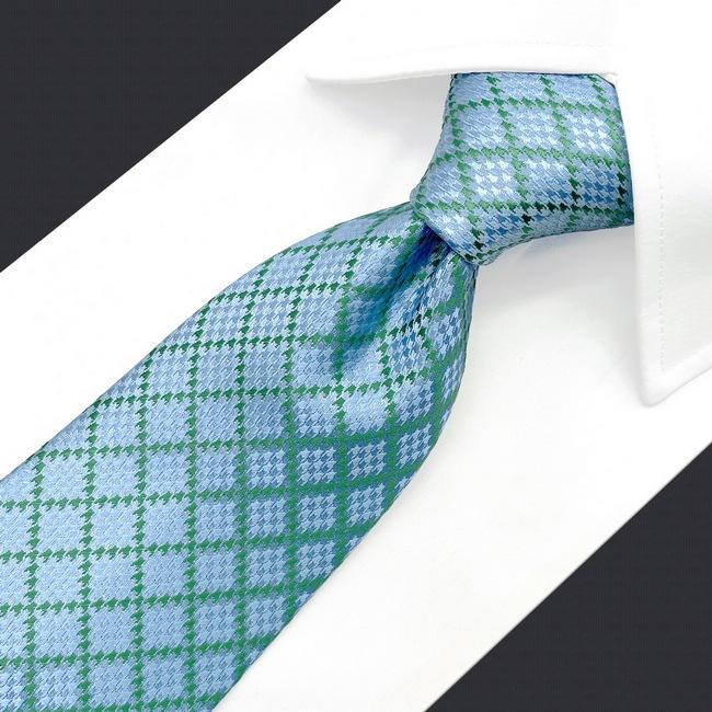 shlax & wing A82 Aqua Checkes Silk Mens Necktie Pocket Square Set Classic Brand New Fashion Wedding 63″ Rebajas online