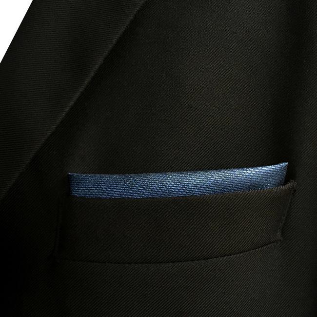 shlax & wing DH20 Navy Solid Mens Pocket Square Silk Dress Classic Hanky Wedding Fashion Handkerchief Envío gratis