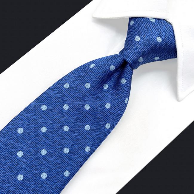 shlax & wing A84 Blue Polka Dots Mens Neckties Pocket Square Set Fashion Business Accessory Classic 63″ Promoción trimestral