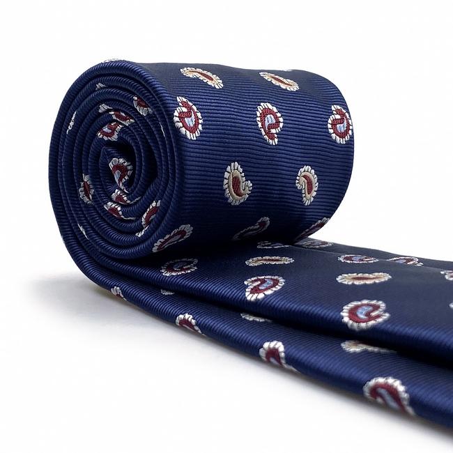 shlax & wing A86 Mens Neckties Pocket Square Set Blue Paisley Fashion Classic Party Gift Necktie Business 63″ Superdescuento