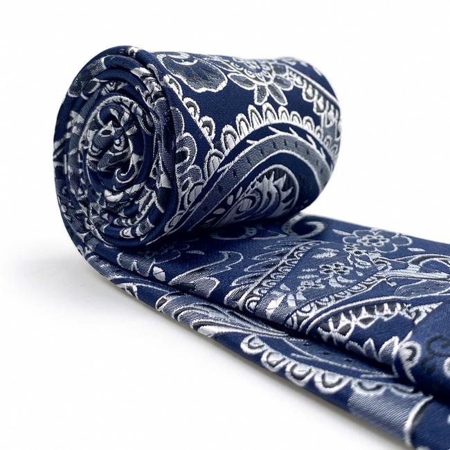 shlax & wing A87 Blue Paisley Mens Ties Pocket Square Set Luxury Gift Accessories 63″ Necktie Party Grandes descuentos