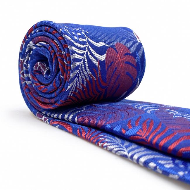 shlax & wing A91 Blue Red Abstract Mens Necktie Pocket Square Set Wedding Fashion Extra Long Size Brand New Dress Tienda de fábrica