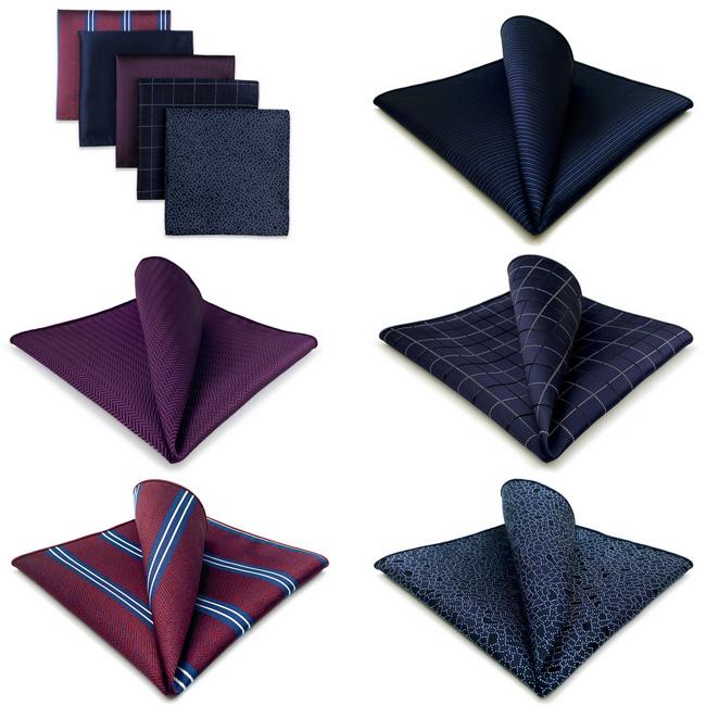 shlax & wing 5 Pieces Mens Pocket Square Assorted Fashion Gift Classic Handkerchiefs Set 1-72 Precio ultrabajo