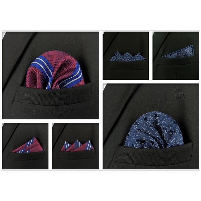 shlax & wing 5 Pieces Mens Pocket Square Assorted Fashion Gift Classic Handkerchiefs Set 1-72 Precio ultrabajo