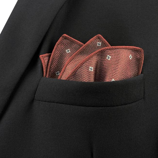 shlax & wing HH16 Brown Floral Mens Pocket Square Silk Fashion Hanky Groom Handkerchief Classic Dress Wedding En línea
