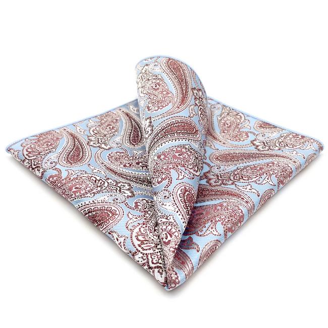 shlax & wing FH7 Azure pink Silk Mens Pocket Square Wedding Fashion Handkerchief Novelty Dress Hanky Ventas relámpago