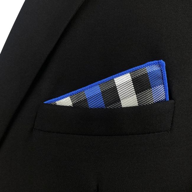 shlax & wing EH32 Multicolor Checkes Silk Mens Pocket Square Wedding Fashion Handkerchief Novelty Dress Hanky COMPRAR AHORA