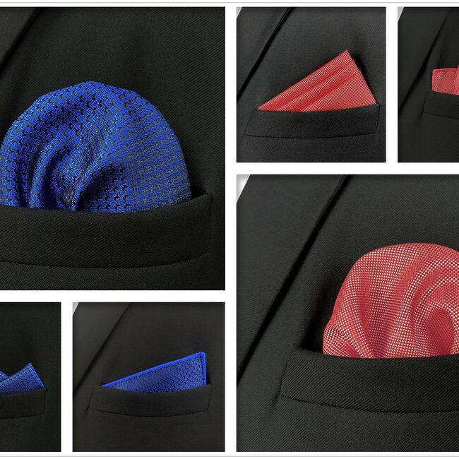 shlax & wing 5 Pieces Mens Pocket Square Brand New Gift Classic Acceossories Handkerchiefs Set 5-11 ÚLTIMAS EDICIONES