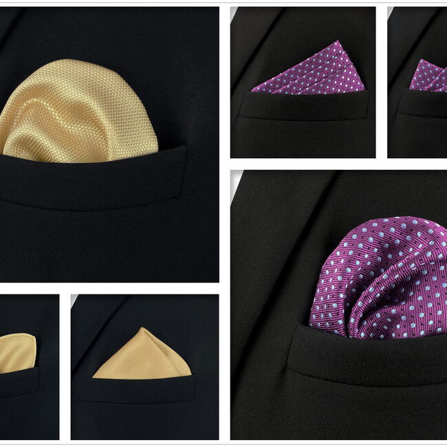shlax & wing 5 Pieces Mens Pocket Square Brand New Gift Classic Acceossories Handkerchiefs Set 5-11 ÚLTIMAS EDICIONES