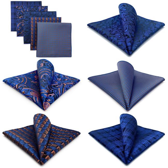 shlax & wing 5 Pieces Mens Pocket Square Brand New Gift Classic Acceossories Handkerchiefs Set 5-15 Promoción por tiempo limitado