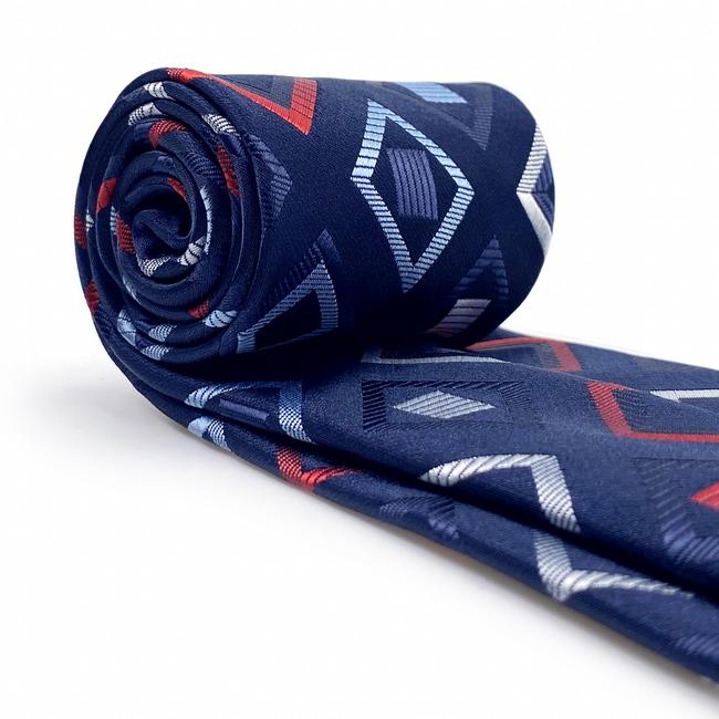 shlax & wing B33 Navy Blue Checkes Mens Neckties Pocket Square Set Classic Fashion Business Extra Long Size Groom En oferta