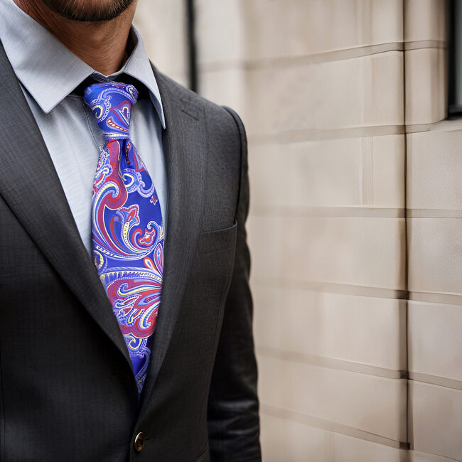 shlax & wing B34 Multicolor Geometric Mens Neckties Pocket Square Set Party Fashion Extra Long Size Wedding Gift Libre de impuestos