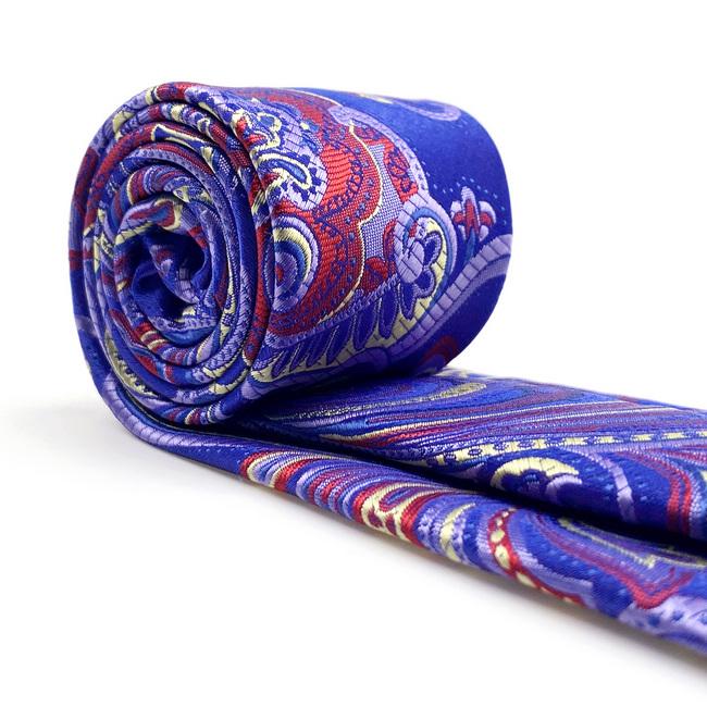 shlax & wing B34 Multicolor Geometric Mens Neckties Pocket Square Set Party Fashion Extra Long Size Wedding Gift Libre de impuestos