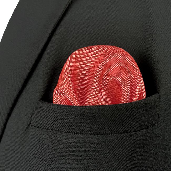 shlax & wing HH33 Red Solid Silk Mens Pocket Square Wedding Classic Handkerchief Dress Fashion Hanky Ofertas especiales