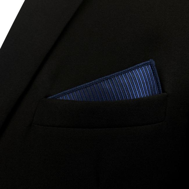 shlax & wing FH20 Navy Solid Silk Mens Pocket Square Wedding Brand New Handkerchief Classic Fashion Hanky En oferta