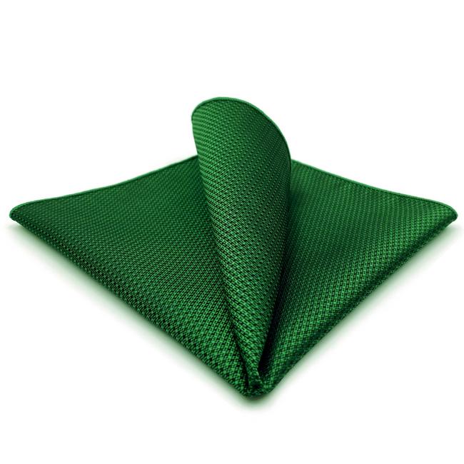 shlax & wing FH5 Green Solid Dots Silk Mens Pocket Square Novelty Classic Fashion Hanky