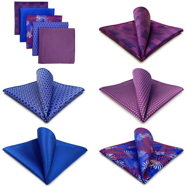 shlax & wing 5 Pieces Mens Pocket Square Fashion Gift Classic Assorted Handkerchiefs Set 1-76 Oferta especial