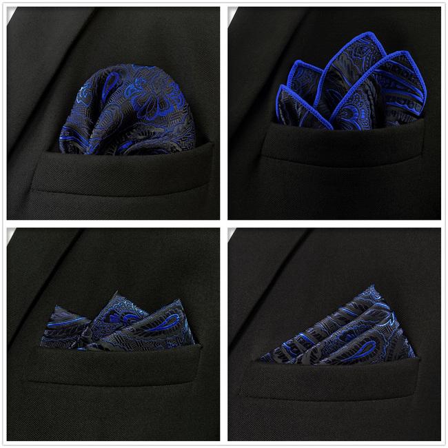 shlax & wing 5 Pieces Mens Pocket Square Fashion Gift Classic Assorted Handkerchiefs Set 2-101 Envío gratis